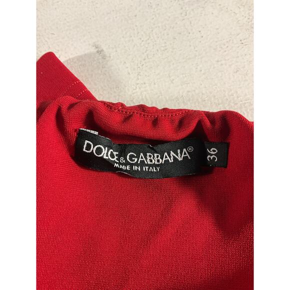 Dolce & Gabbana 'Criss' Red Cross Top Size 36 - Picture 5 of 5
